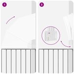 vidaXL Écran de confidentialité pour balcon Blanc 115 x 115 cm tissu