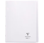 Cahier protège-cahier Koverbook Piqué Polypro 24x32 cm 48 p Q 5x5 Coloris Aléa... CLAIREFONTAINE