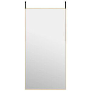 vidaXL Miroir de porte Doré 50x100 cm Verre et aluminium
