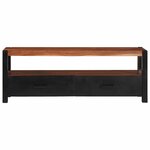 vidaXL Meuble de rangement multimédia Marron Bois d'acacia massif