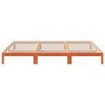 VidaXL Cadre de lit familial sans matelas marron ciré 270x200 cm