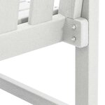 vidaXL Set de 6 chaises de jardin blanches 65 5x55 5x88 cm en HDPE