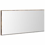 vidaXL Miroir de salle de bain Montage mural Marron 80 x 8 5 x 37 cm