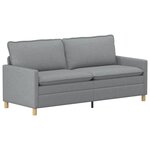 vidaXL Canapé Gris clair 196 x 81 x 87 5 cm Tissu