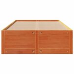 vidaXL Cadre de lit sans matelas avec tiroirs 120x190 cm bois de pin