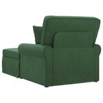 vidaXL Chaise lounge avec jupe Vert Jungle 91 x 157 x 91 cm