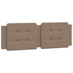 vidaXL Coussin de tête de lit Zadar cappuccino 160 cm similicuir