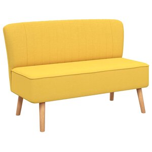 vidaXL Canapé 117x55 5x77 cm Tissu Jaune
