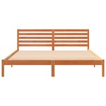 vidaXL Cadre de lit Marron cire 180 x 200 cm Bois massif en pin