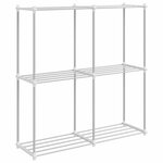 vidaXL Étagère de rangement blanc 43 x 27 x 90 cm Aluminium