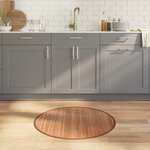 vidaXL Tapis rond naturel 80 cm bambou
