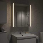 vidaXL Armoire Miroir de Salle de Bain Blanc 53 5 x 15 5 x 70 cm
