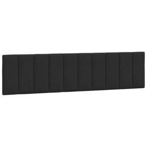 vidaXL Coussin de tête de lit Hanko noir 200 cm velours