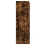 vidaXL Meuble TV mural chêne fumé 40 5x30x90 cm bois d'ingénierie