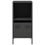 vidaXL Buffet noir 35x39x73 5 cm acier laminé à froid