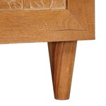 vidaXL Table basse avec stockage Marron clair 80 x 50 x 40 cm