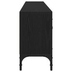 vidaXL Meuble TV Chêne noir 200 x 25 x 44 cm Bois d'ingénierie