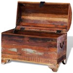 vidaXL Coffre de rangement Bois de récupération massif