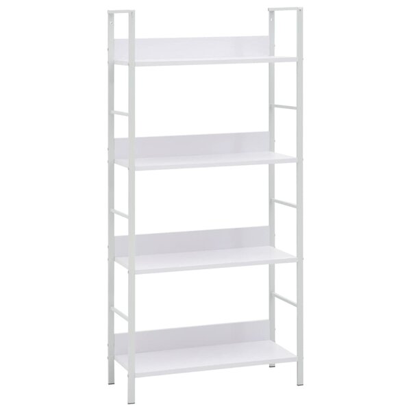 vidaXL Bibliothèque à 4 niveaux blanc 60x27 6x124 5 cm bois ingénierie