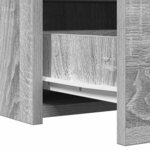 vidaXL Table de Toilette Gris 60 x 40 x 70 cm Bois d'ingénierie