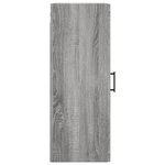 vidaXL Armoire murale sonoma gris 34 5x34x90 cm