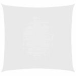 vidaXL Voile de parasol Tissu Oxford carré 6x6 m Blanc