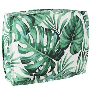 vidaXL Coussin pour dossier de palette Floral Motif de feuille
