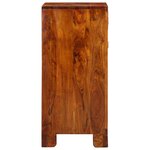 vidaXL Table d'appoint florale avec tiroir Marron 40 x 35 x 75 cm