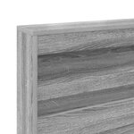 vidaXL Tête de lit de rangement Gris Sonoma 150 cm Bois d'ingénierie