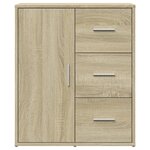 vidaXL Buffet chêne sonoma 60x31x70 cm bois d'ingénierie