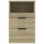 vidaXL Tables de chevet 2 Pièces Chêne Sonoma Bois d'ingénierie