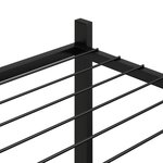 vidaXL Jardinière 83x25x80 cm Noir Fer