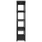 vidaXL Étagère de rangement à 5 niveaux Noir 340x40x185 cm Plastique