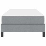vidaXL Lit à ressorts avec matelas Gris clair 90 x 200 cm tissu