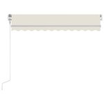 vidaXL Auvent rétractable automatique 300x250 cm Crème
