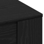 Table basse en chêne noir 55 5x55x45 cm en bois d'ingénierie