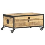vidaXL Table basse 70x50x33 cm Bois de manguier massif