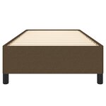 vidaXL Cadre de lit sans matelas marron foncé 80x200 cm tissu