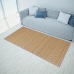 vidaXL Tapis en bambou marron à latte rectangulaire 80 x 300 cm