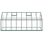 vidaXL Serre avec cadre de base vert 445x169x195 cm aluminium