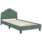 vidaXL Cadre de lit pour enfants avec tête de lit Vert Mer 90 x 200 cm