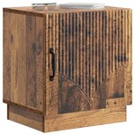 vidaXL Table de chevet Bois ancien 43 x 34 5 x 47 cm Bois d'ingénierie