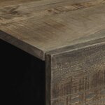 vidaXL Tables chevet 2 Pièces gris clair 40x33x46 cm bois manguier solide