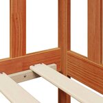 vidaXL Lit d'appoint avec tiroir 3 Pièces Cire marron Bois de Pin Massif