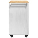 vidaXL Chariot de cuisine FLORO Blanc 72 5 x 45 x 80 cm