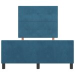 Lit vidaXL Bleu Foncé 120x190 cm Velours