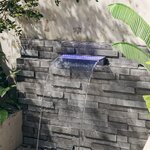 vidaXL Déversoir pour cascade avec LED RVB Acrylique 45 cm