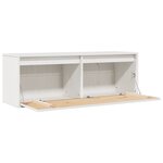 vidaXL Armoire murale Blanc 100x30x35 cm Bois de pin massif