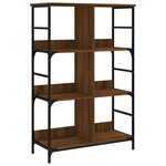 vidaXL Bibliothèque chêne marron 78 5x33x117 5 cm bois d'ingénierie