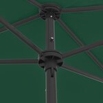 vidaXL Parasol de plage vert 180x120 cm
